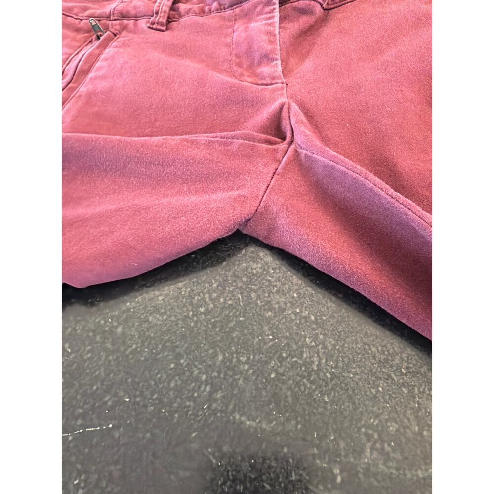 LOFT Women’s Size 2 Burgundy Skinny Velveteen Pants Stretch - Picture 8 of 9